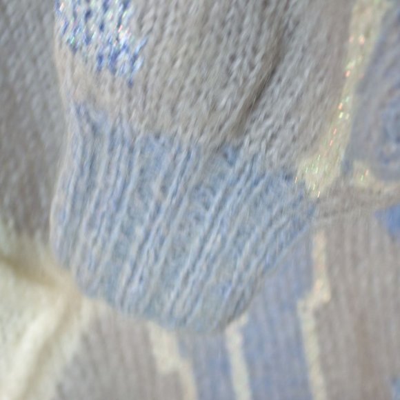 Needleworks Vintage Mohair Blend Geometric Diamond Pattern Hand Knitted Sweater - Picture 11 of 13